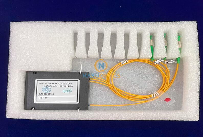 PM fiber beam splitter
